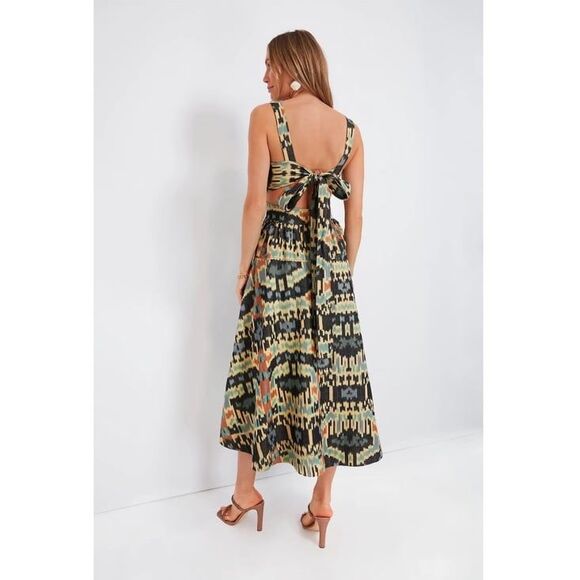 Ulla Johnson Handmade Honey Onyx Ikat Sarika Dress Size 4 - Picture 6 of 13